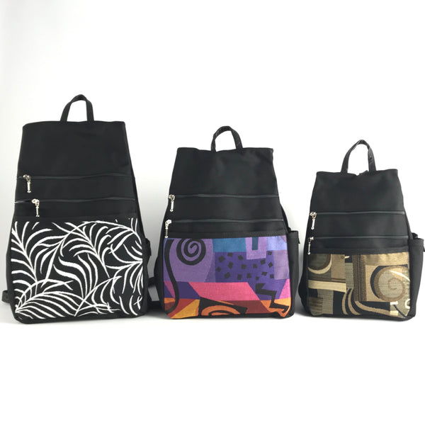 Fabric backpack purse on sale