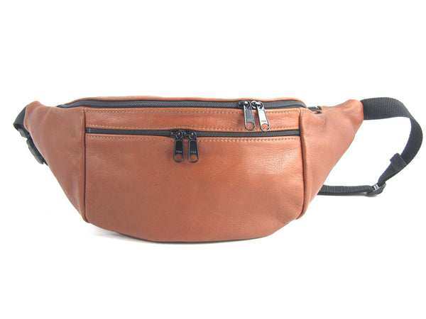 Large Leather Fanny pack LFP - solid colors – GreatBags & Maple