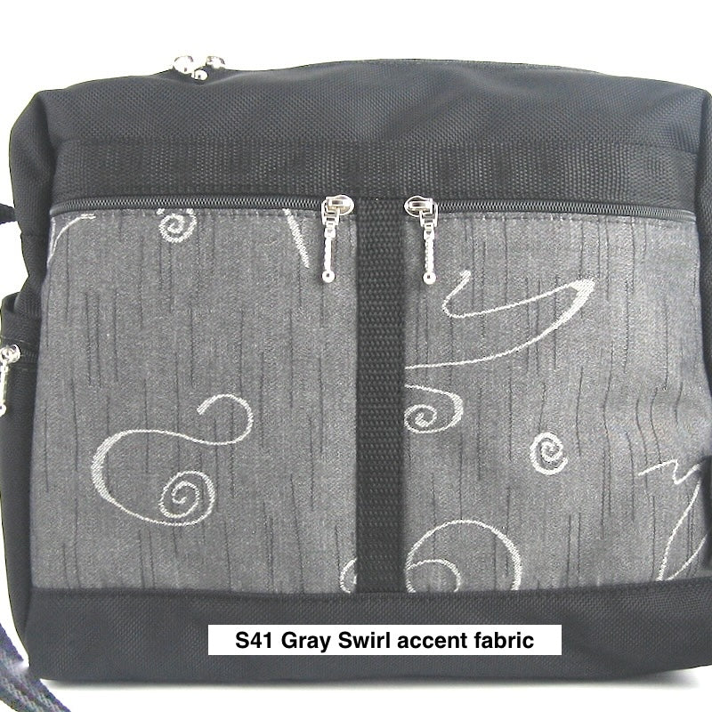 107  Large Messenger Bag, Cross-Body fabric and nylon