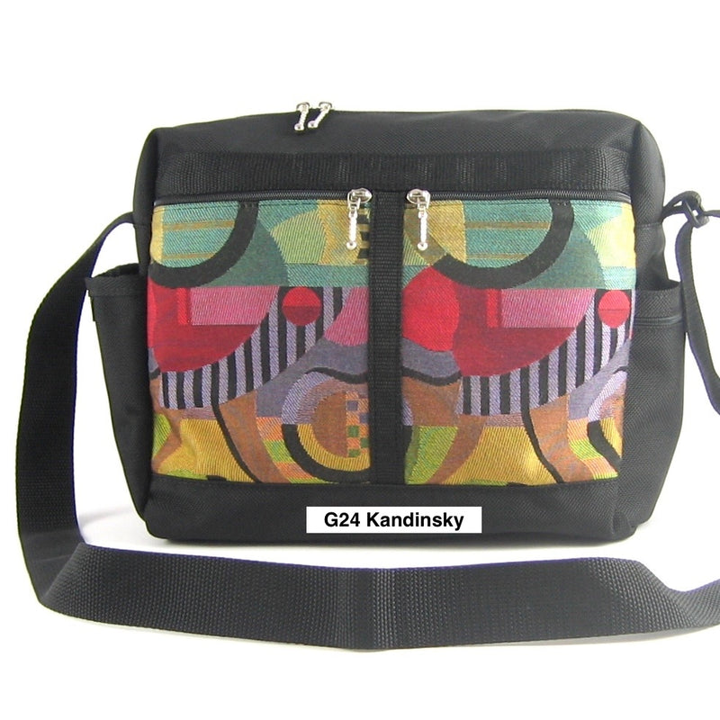 107  Large Messenger Bag, Cross-Body fabric and nylon