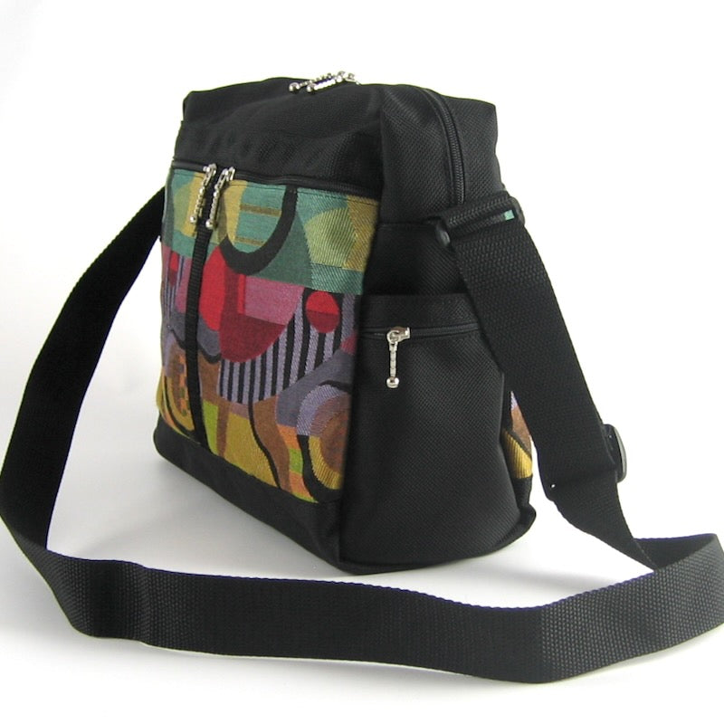 107  Large Messenger Bag, Cross-Body fabric and nylon