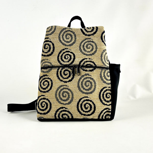 Bonnie Small Side Entry Backpack in Fabric and Nylon - #BB967