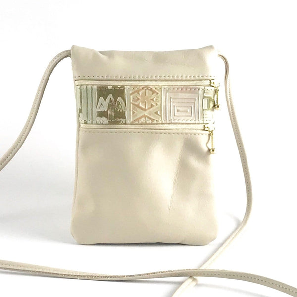 Small Leather Cell Phone Cross-body Bag #66J