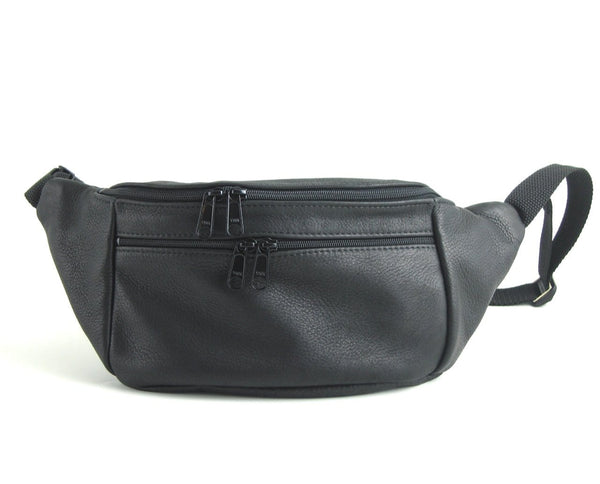 Large Leather Fanny pack LFP - solid colors